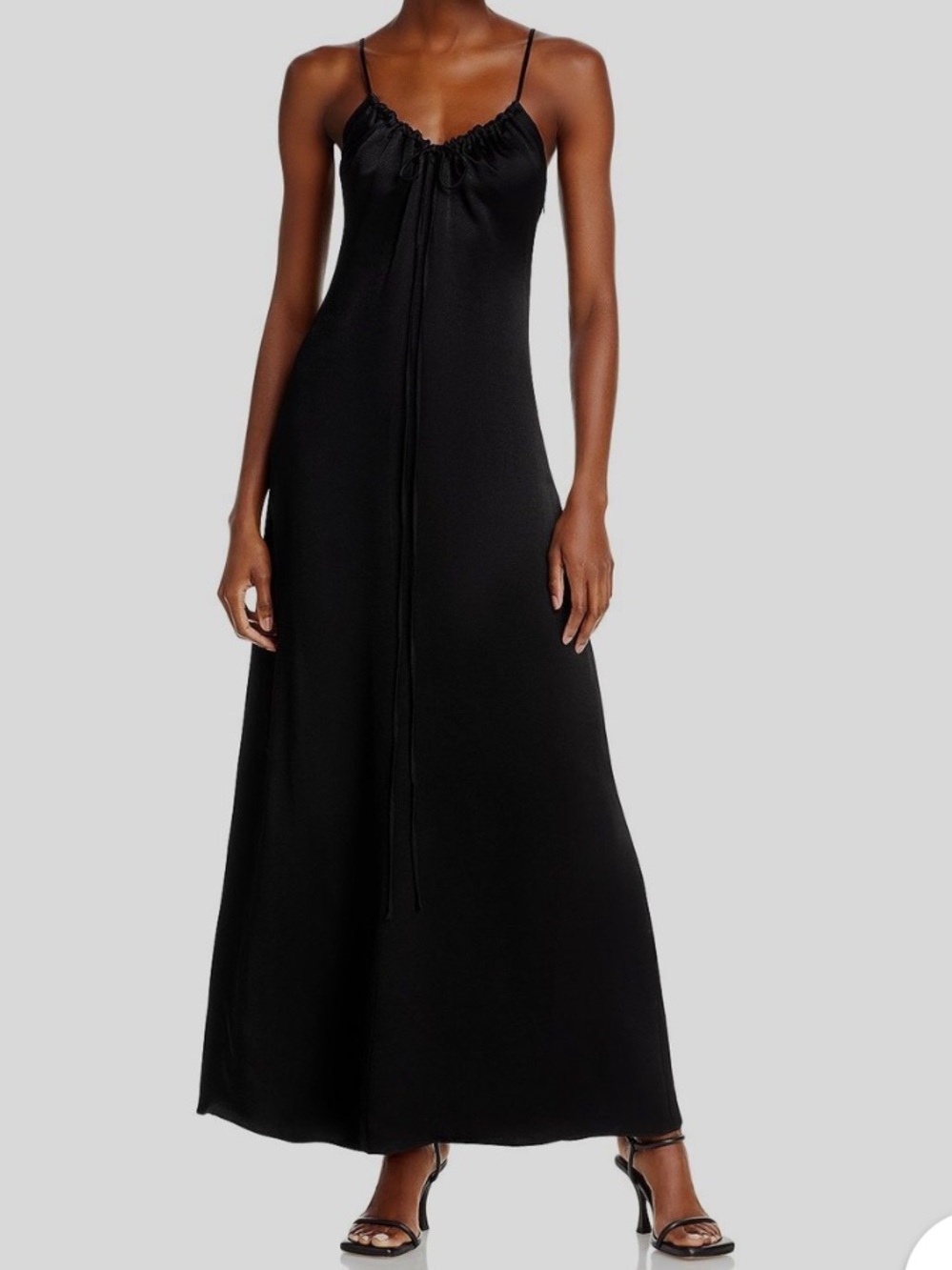 Proenza Schouler PSWL Harper Black Slip Maxi Dress